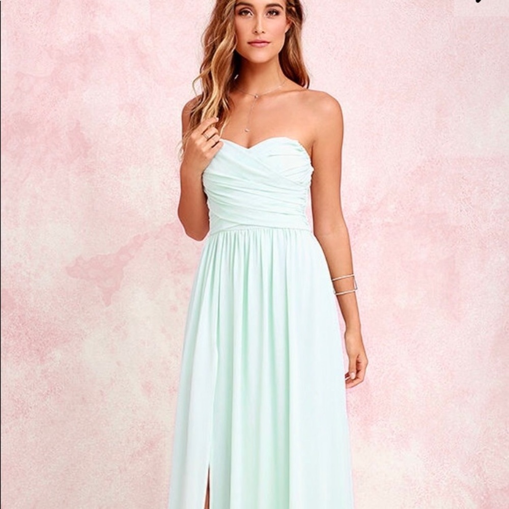 Lulus long grey dress